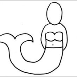 Magnificent Mermaid Template Crafts Outline Mermaids Printable Result Google Kids Body Templates Craft Choose