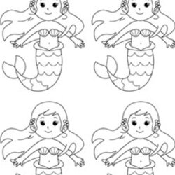 Admirable Mermaid Template Small Free