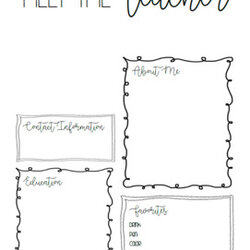 Editable Meet The Teacher Template By Mrs Champion In Fifth Original