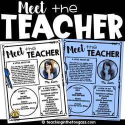 Spiffing Meet The Teacher Template