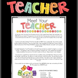 Exceptional Meet The Teacher Tips Ideas First Grade Parade Back Letter School Student Parents Template Sheet