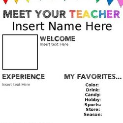 Great Meet The Teacher Editable Template By Bundle Preview Original