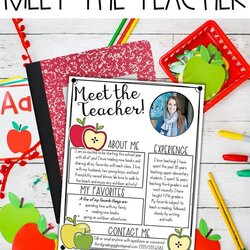 Super Meet The Teacher Editable Template Free