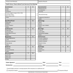 Superlative Free Review Of Systems Templates Checklist Template