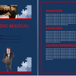 Brilliant Training Manual Templates Free Printable Word Samples Template Professional Downloads Kb Uploaded