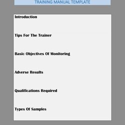 Magnificent Training Manual Free Templates Examples In Ms Word Template Employee Kb
