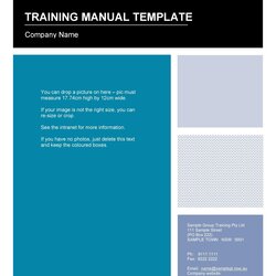 Training Manual Free Templates Examples In Ms Word Employee Template Document Example Phenomenal Samples