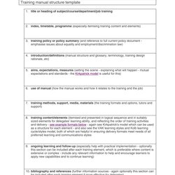 Capital Training Manual Free Templates Examples In Ms Word Template Employee Handbook Example Documents