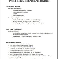 Swell Training Manual Template Free Word Templates Guidebook