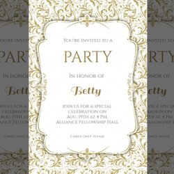 Terrific Free Party Invitation Designs In Printable