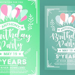 Super Best Editable Party Invitation Templates In Birthday Template