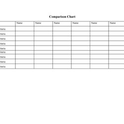 Fine Great Comparison Chart Templates For Any Situation Template Examples