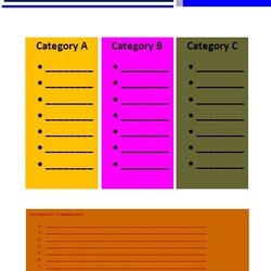 Great Comparison Chart Template Free Word Templates Downloads Kb Uploaded January File Size