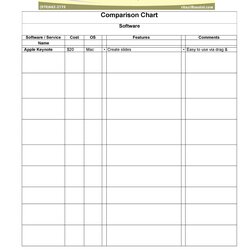 Wizard Great Comparison Chart Templates For Any Situation Template Examples Kb