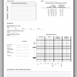 Free Comparison Chart Template Example