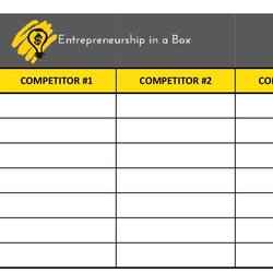 Legit Competitive Analysis Templates Great Examples Excel Word Template