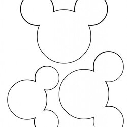 Eminent Mickey Mouse Cut Out Templates Invitation Design Blog Freely Head Template