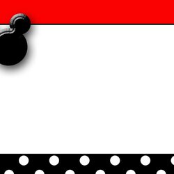 Perfect Free Mickey Mouse Template Download Birthday Printable Border Cards Clip Templates Invitation