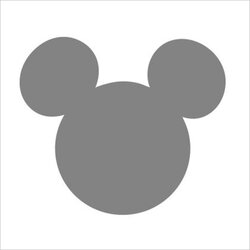 Superlative Mickey Mouse Templates Vector Template Minnie Printable Disney Head Silhouette Stencil Ears Party