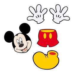 High Quality Mickey Mouse Printable Template Cut Out Shape