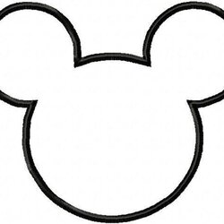 Mickey Mouse Head Templates Oh My Fiesta In English Template Minnie Outline Disney Party Cutouts Mini Cut
