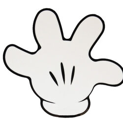 Very Good Mickey Mouse Template Best Hand Outline Minnie Printable Hands Clip