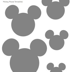 Template Mickey Mouse