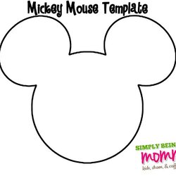 Superb Mickey Mouse Template Disney Shirts