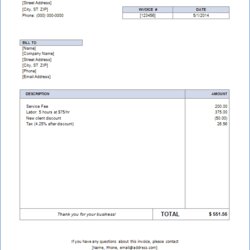 Fine Invoice Template For Word Free Basic Microsoft Ms Details Create Templates
