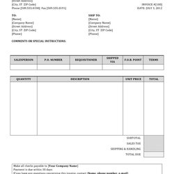Splendid Invoice Format Doc Example Word Template Simple Basic Sample Free Microsoft For