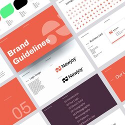 Brand Guidelines Template Design Cuts