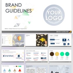 The Highest Standard Free Brand Guidelines Templates Simple Presentation Template