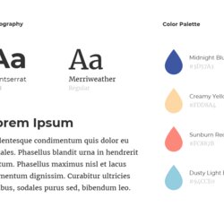 Brand Guidelines Templates Examples Tips For Consistent Branding Guide Style Template Font Guideline Color