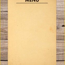 Free Printable Restaurant Menu Templates Of Blank Template Word Pages Sample Food Docs Board Make Dessert
