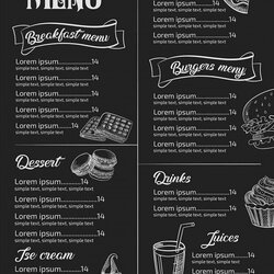 Wonderful Menu Template Free Download Editable Restaurant Templates Bar Unusual High