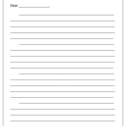 Super Best Printable Blank Template Friendly Letter Writing