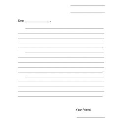 Terrific Pin On Educational Ideas Letter Template Writing Printable Friendly Paper Blank Kids Format Business
