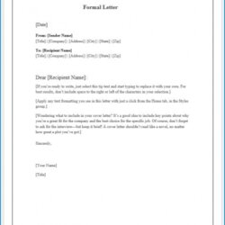 Smashing Free Editable Formal Letter Template