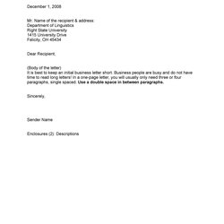 Matchless Formal Business Letter Format Templates Examples