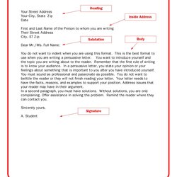Printable Sample Business Letter Template Form Layout Formal Forms Writing