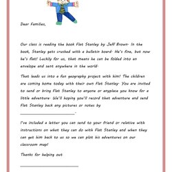 Terrific Flat Stanley Templates Letter Examples Template Kb