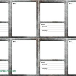 Excellent Blank Game Card Template For Word Cards Design Templates Printable Photo With