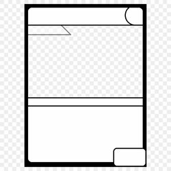 Matchless Template For Game Cards In Trading Card