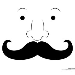 Superlative Printable Mustache Templates Mustaches For Kids Westerns Template