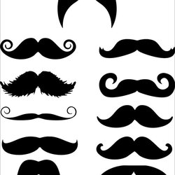 Mustache Templates And Colouring Pages Template Moustache Free