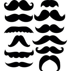 Terrific Mustache Template Best Moustache Clip Beard Cut Printable People Boys Card Outs Valentine Props