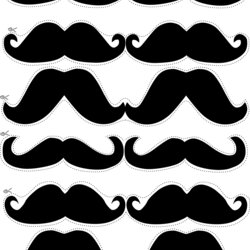 Spiffing Mustache Printable Template