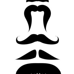 Printable Mustache Template Moustache Mustaches Props Booth