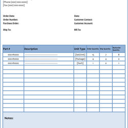Free Shipping Packing Slip Templates For Word Excel In Blank Invoice Pray List Template