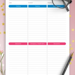 Worthy Download Printable Travel Packing List Traveling Ultimate Template